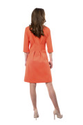 Kleid Aurora orange, Model Rosie (1,56m, Gr.32petite)