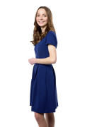 Kleid Fortuna Cocktail blau, Model Rosie (1,56 m, Gr.30 petite)