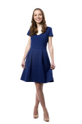 Kleid Fortuna Cocktail blau, Model Rosie (1,56 m, Gr.30 petite)