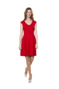 Kleid Fortuna Cocktail rot, Model Tanja (1,74 m, Gr. 34 )