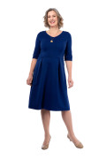 Kleid Fortuna blau, Model Susanne (Gr. 40long, 1,80 m)