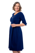 Kleid Fortuna blau, Model Susanne (Gr. 40long, 1,80 m)